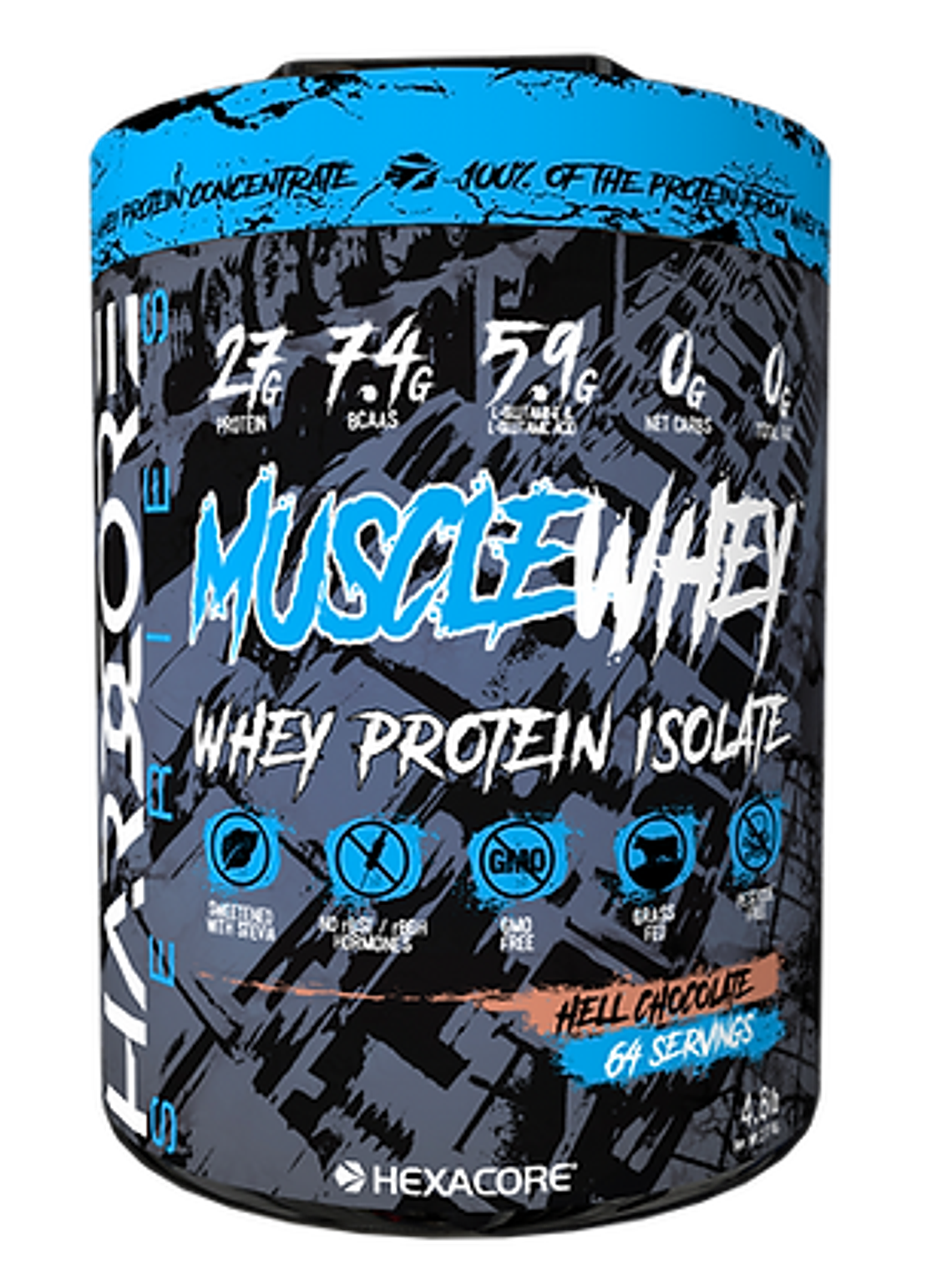 Muscle Whey ISOLATE - 4.8 lbs / 64 servicios, hell chocolate 1