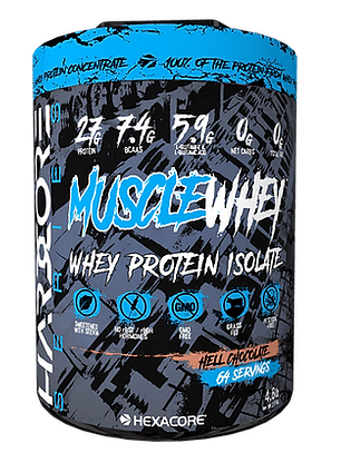 Muscle Whey ISOLATE - 4.8 lbs / 64 servicios, hell chocolate