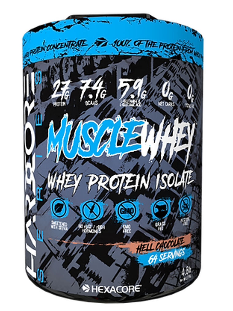 Muscle Whey ISOLATE - 4.8 lbs / 64 servicios, hell chocolate 1