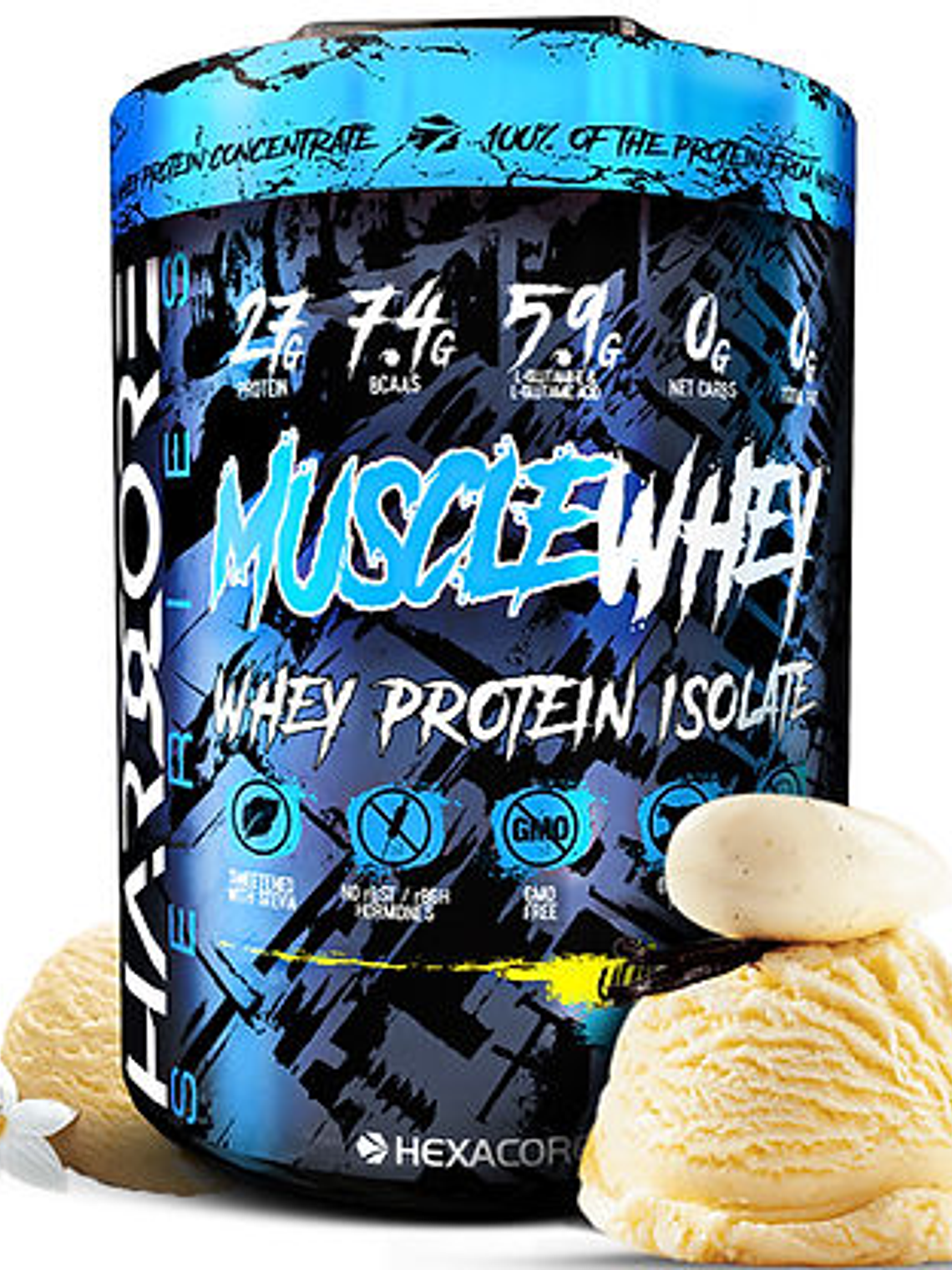 Muscle Whey ISOLATE - 4.8 lbs / 64 servicios, ultimate vainilla 1