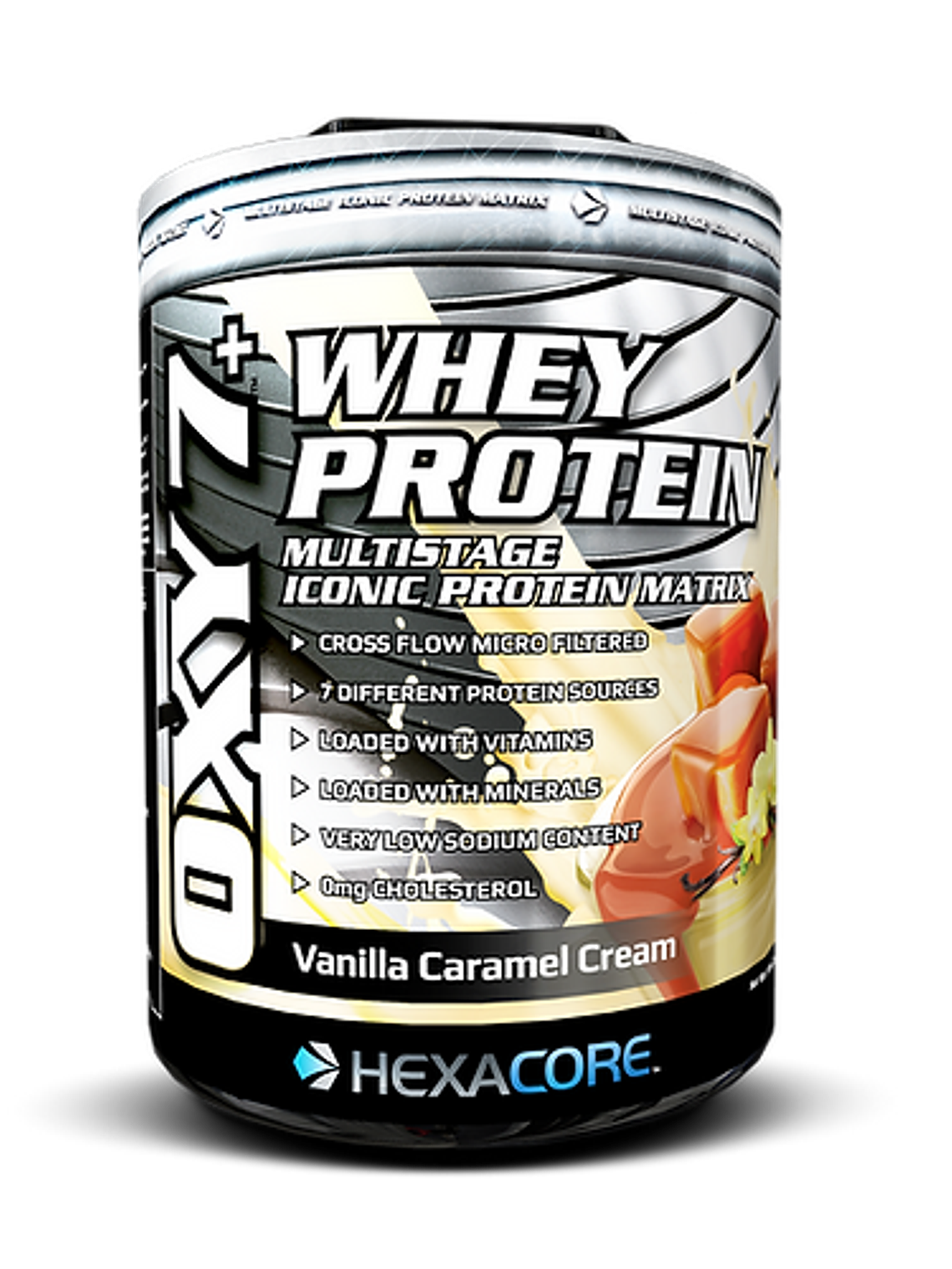 OXY 7 Whey Protein - 5 lbs / 67 servicios, vainilla caramel cream 1