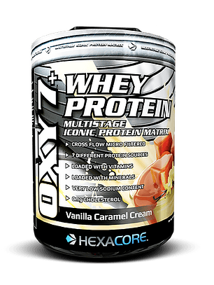 OXY 7 Whey Protein - 5 lbs / 67 servicios, vainilla caramel cream