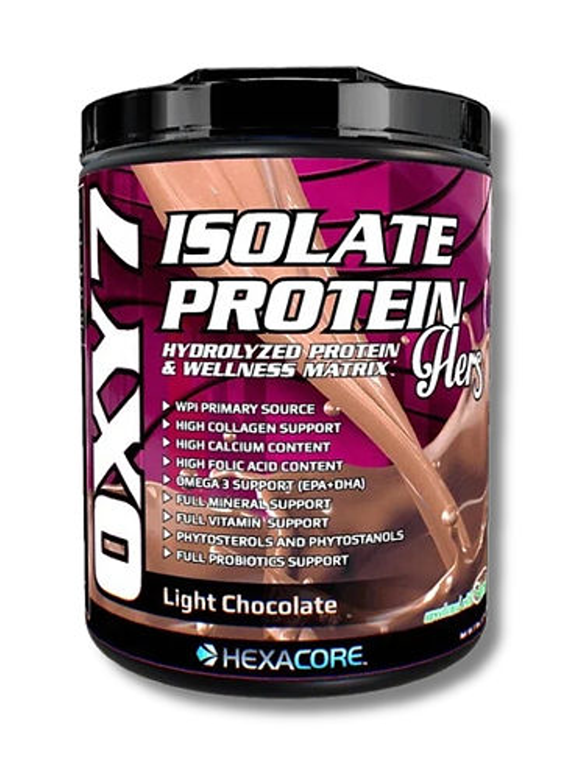 OXY 7 HERS ISOLATE Whey Protein - 5 lbs / 60 servicios, light chocolate 1