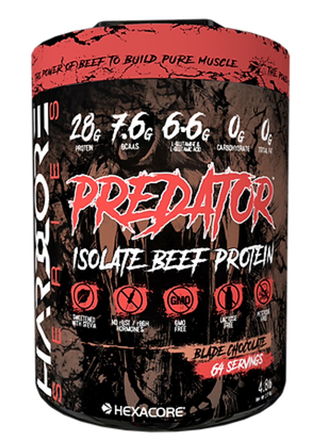 PREDATOR Isolate BEEF Protein - 4.8 lbs / 64 servicios, blade chocolate 1