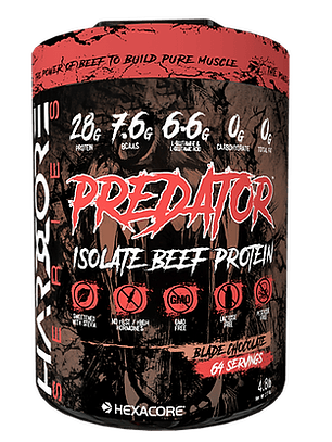 PREDATOR Isolate BEEF Protein - 4.8 lbs / 64 servicios, blade chocolate
