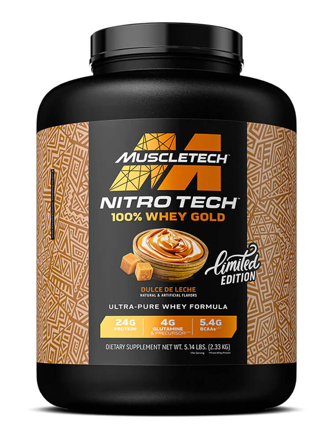 NitroTech 100% WHEY GOLD - 5.1 lbs / 69 servicios, dulce de leche (LIMITED EDITION 1