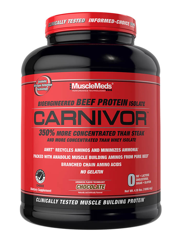 CARNIVOR Beef Protein - 4.2 lbs / 56 servicios, chocolate 1