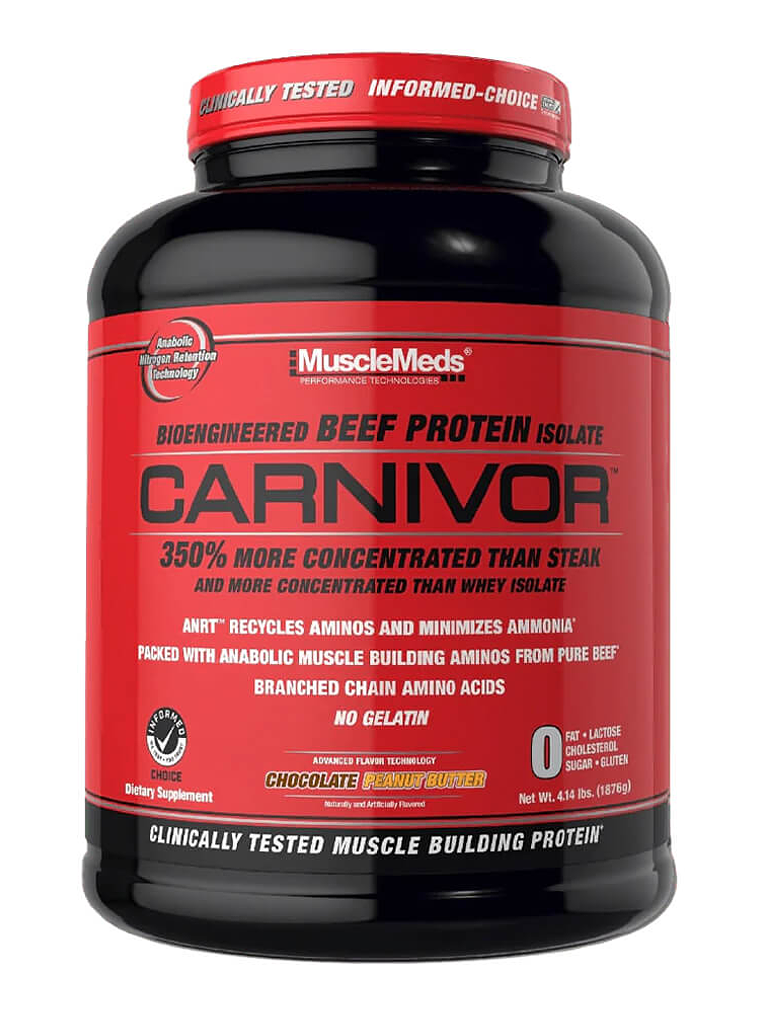 CARNIVOR Beef Protein - 4.4 lbs / 56 servicios, chocolate peanut butter 1
