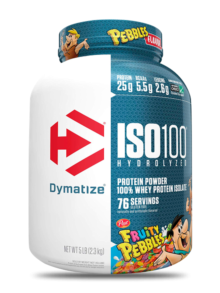 ISO 100 Hydroyzed - 5 lbs / 75 servicios, fruity pebbles 1