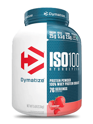 ISO 100 Hydroyzed - 5 lbs / 76 servicios, strawberry
