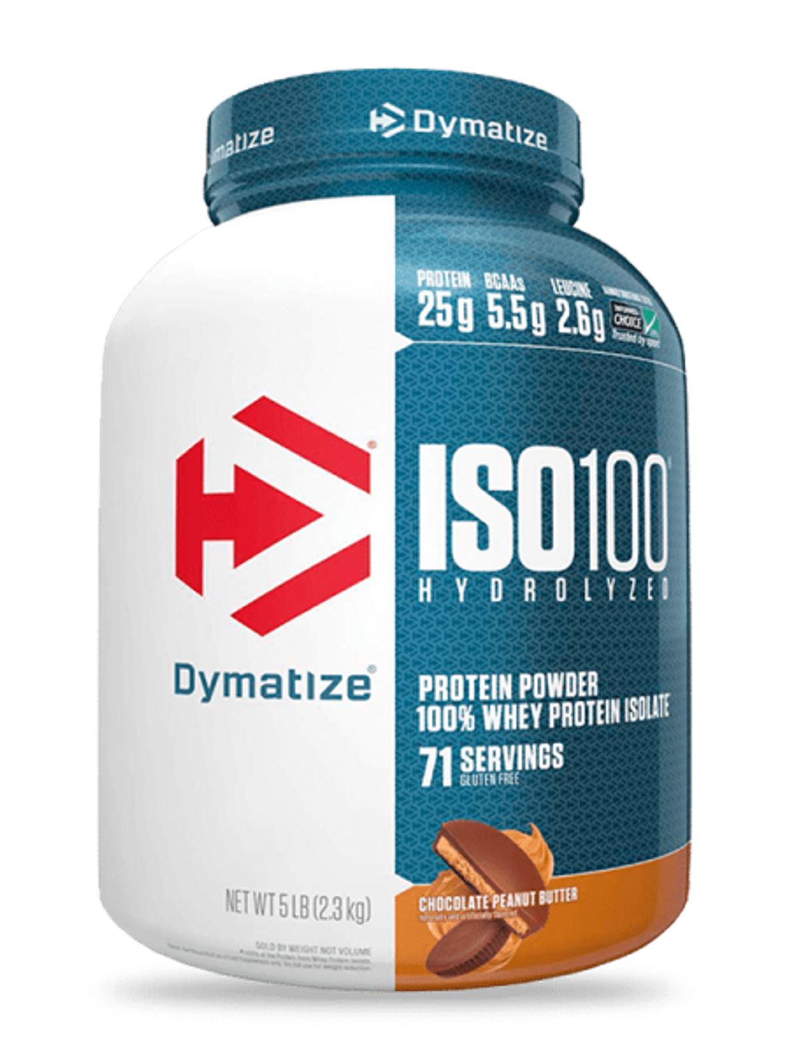 ISO 100 Hydrolyzed - 5 lbs / 71 servicios, chocolate peanut butter 1