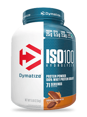 ISO 100 Hydrolyzed - 5 lbs / 71 servicios, chocolate peanut butter