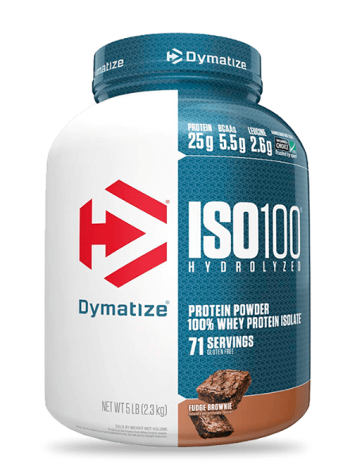 ISO 100 Hydrolyzed - 5 lbs / 70 servicios, fudge brownie 1