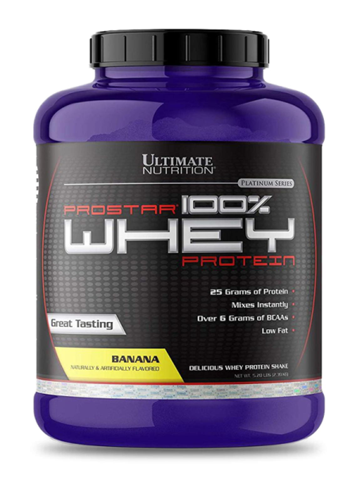 PROSTAR 100% Whey Protein - 5.28 lbs / 80 servicios, banana 1