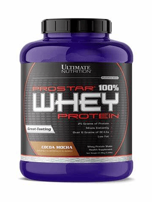 PROSTAR 100% Whey Protein - 5.28 lbs / 80 servicios, cocoa mocha