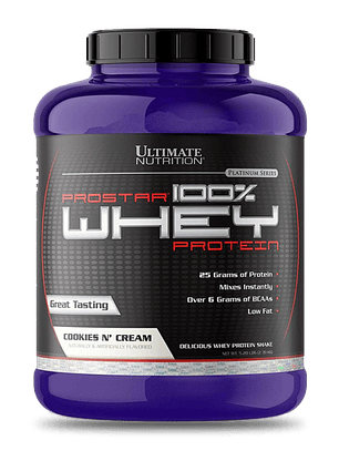 PROSTAR 100% Whey Protein - 5.28 lbs / 80 servicios, cookies N’ cream