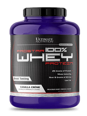 PROSTAR 100% Whey Protein - 5.28 lbs / 80 servicios, vainilla créme