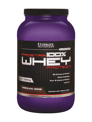 PROSTAR 100% Whey Protein - 2 lbs / 30 servicios, chocolate créme
