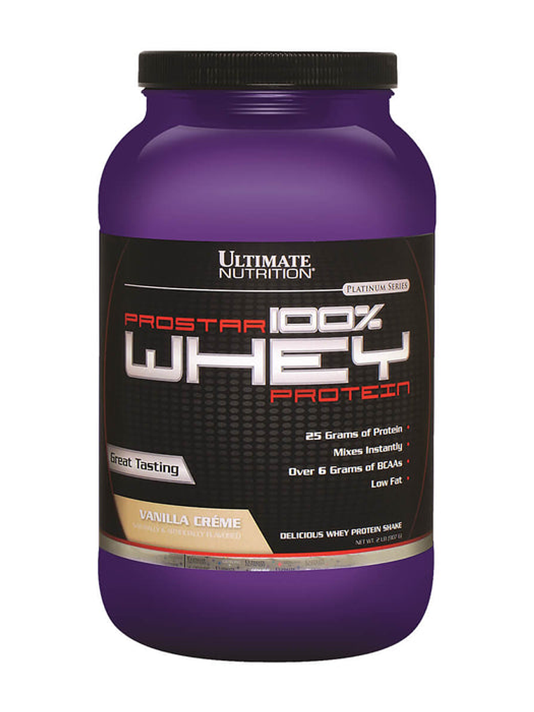 PROSTAR 100% Whey Protein - 2 lbs / 30 servicios, vainilla créme 1