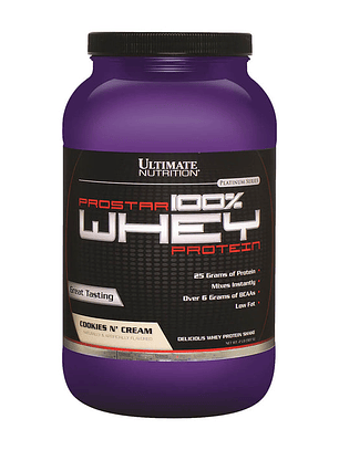 PROSTAR 100% Whey Protein - 2 lbs / 30 servicios, cookies N’ cream