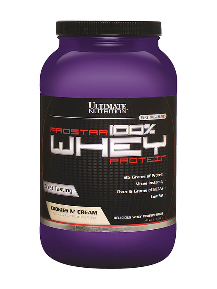 PROSTAR 100% Whey Protein - 2 lbs / 30 servicios, cookies N’ cream 1