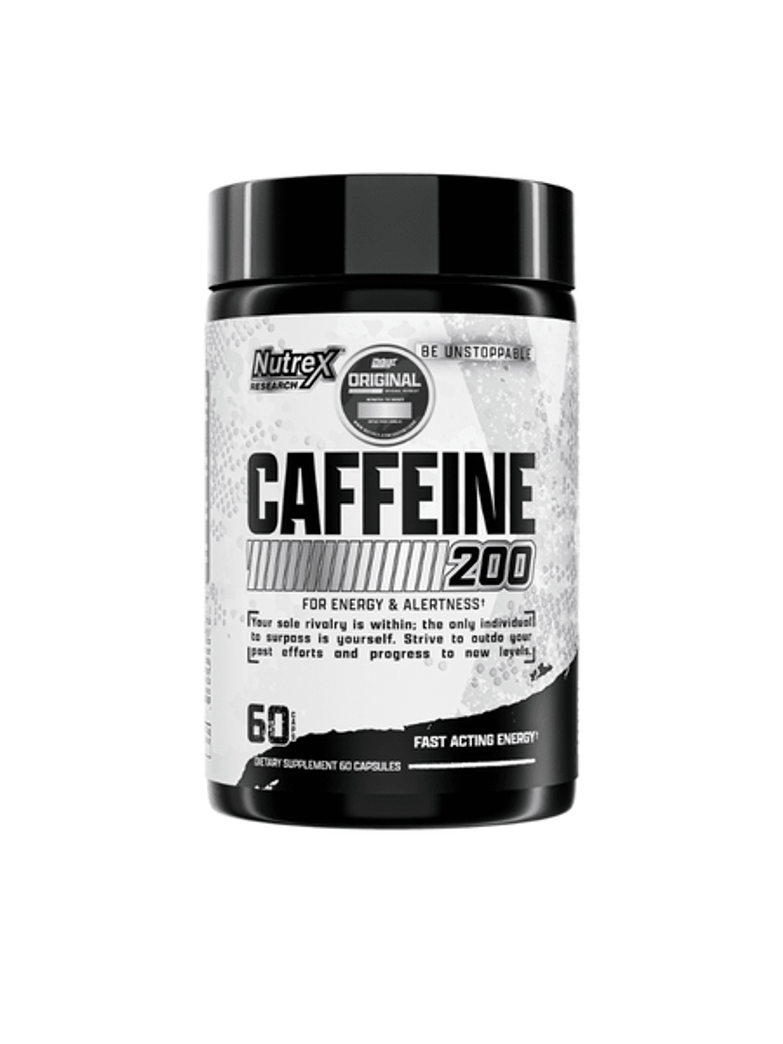 NUTREX CAFFEINE 200 mg - 60 caps / 60 servicios $8.50 1
