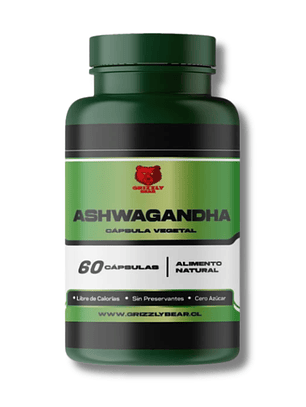 ASHWAGANDHA Cápsula Vegetal - 60 caps / 60 servicios