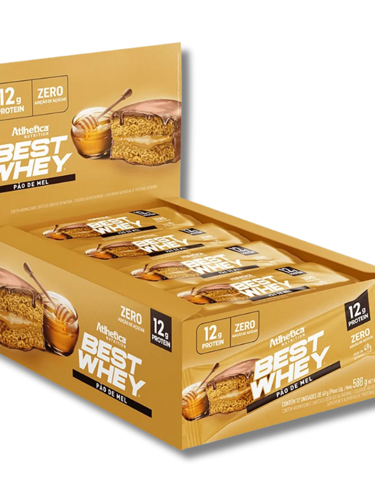 BEST WHEY ZERO 12 grs Protein Bar - 12 unidades / 49 grs, pan de miel 1
