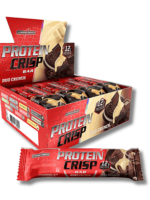 CRISP BAR 12 grs Protein - 12 unidades / 45 grs, duo crunch