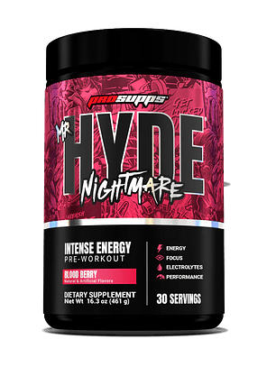 Mr Hyde NIGHTMARE Intense Energy PRE-WORKOUT - 461 grs / 30 servicios, blood berry