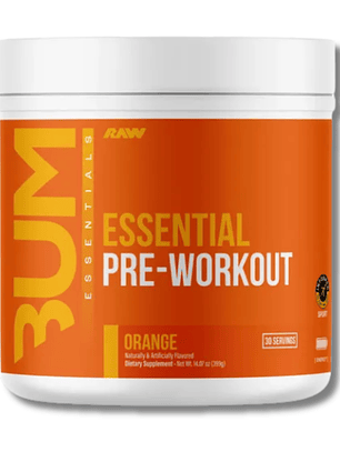 BUM ESSENTIAL Pre-Workout USA - 399 grs / 30 servicios, orange