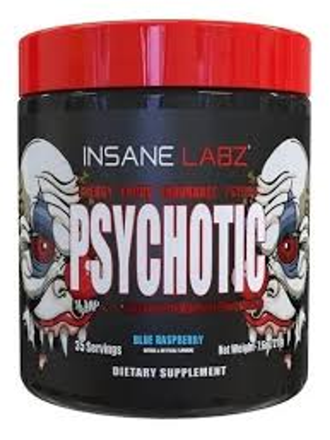 Psychotic SAW High Pre Workout USA - 188 grs / 30 servicios, blue raspberry 1