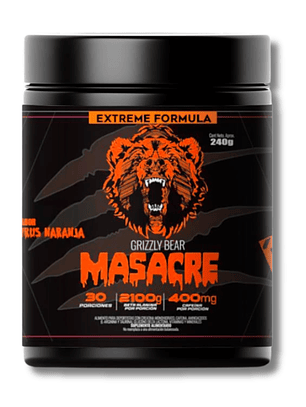 MASACRE Pre Workout - 240 grs / 30 servicios, citrus orange