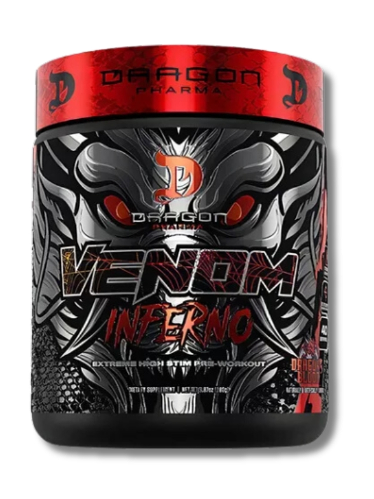 VENOM INFERNO Extreme Pre Workout USA - 280 grs / 40 servicios, dragon’s blood 1