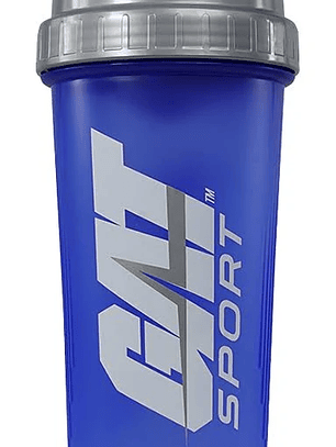 Shaker GAT SPORT c/rejilla mezcladora - CIERRE FÁCIL White - 700 ml (Made in USA)