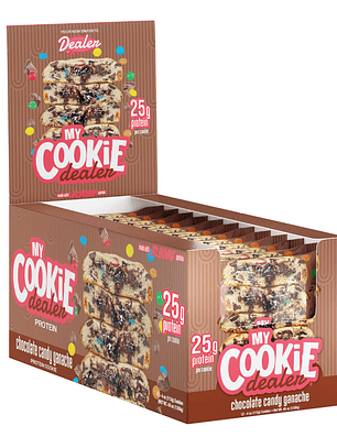 MY COOKIE Dealer 15 grs Protein COOKIE - 12 unidades / 63 grs, chocolate candy ganache