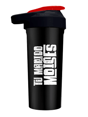 Shaker TU MARIDO MOISES c/rejilla mezcladora - CIERRE FÁCIL Black - 700 ml (Made in USA)