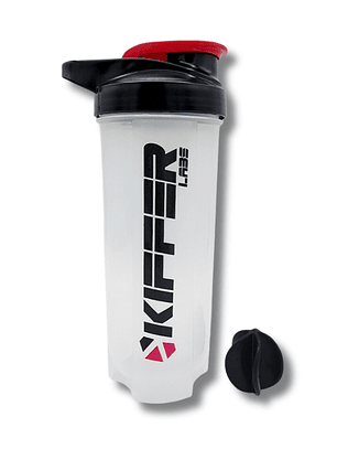 Shaker KIFFER c/batidor Transparente - TAPA ROSCA- 700 ml
