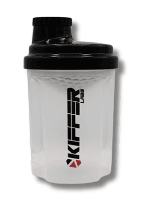 Shaker KIFFER c/rejilla mezcladora Transparente - TAPA ROSCA - 300 ml