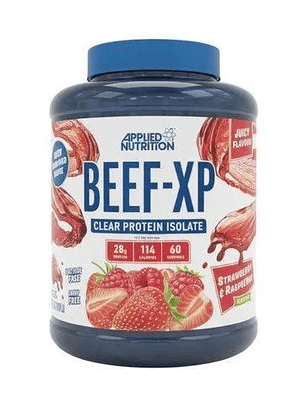 BEEF-XP Clear Protein ISOLATE - 1.8 kgs / 60 servicios, strawberry & raspberry (TEXTURA DE JUGO)