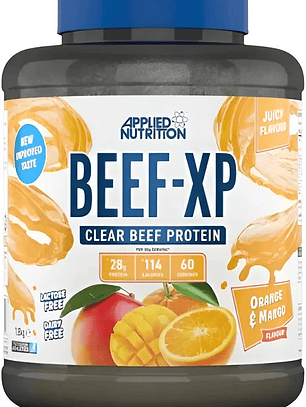 BEEF-XP Clear Protein ISOLATE - 1.8 kgs / 60 servicios, orange & mango (TEXTURA DE JUGO)