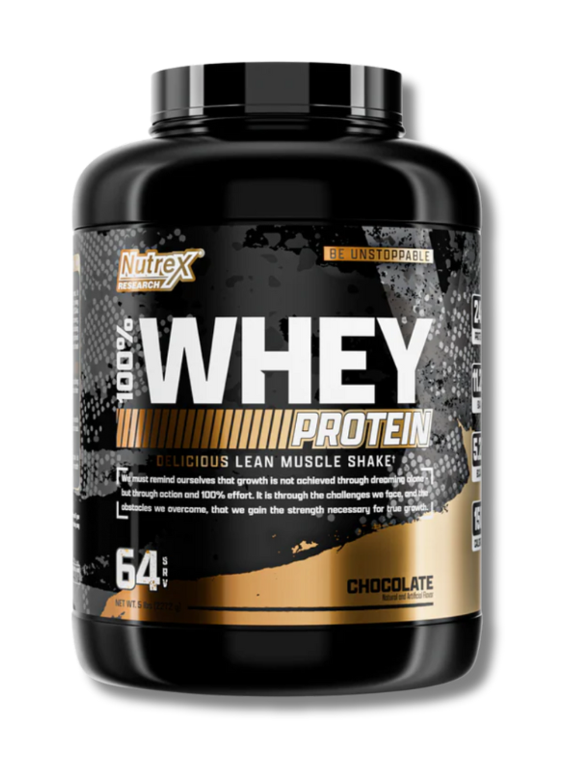100% WHEY Protein DELICIOUS Lean Muscle Shake - 5 lbs / 64 servicios, chocolate 1