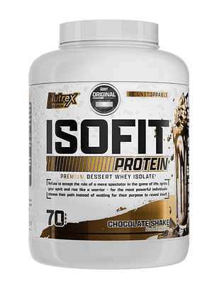 ISOFIT Protein Premium Dessert Whey ISOLATE - 5.1 lbs / 70 servicios, chocolate shake