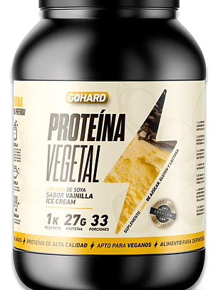 Proteína VEGETAL - 1 kg / 33 servicios, vainilla ice cream
