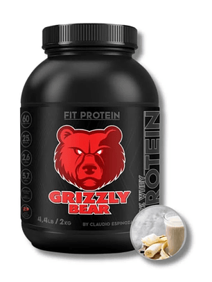 FIT PROTEIN 100% Whey - 4.4 lbs / 60 servicios, leche con plátano
