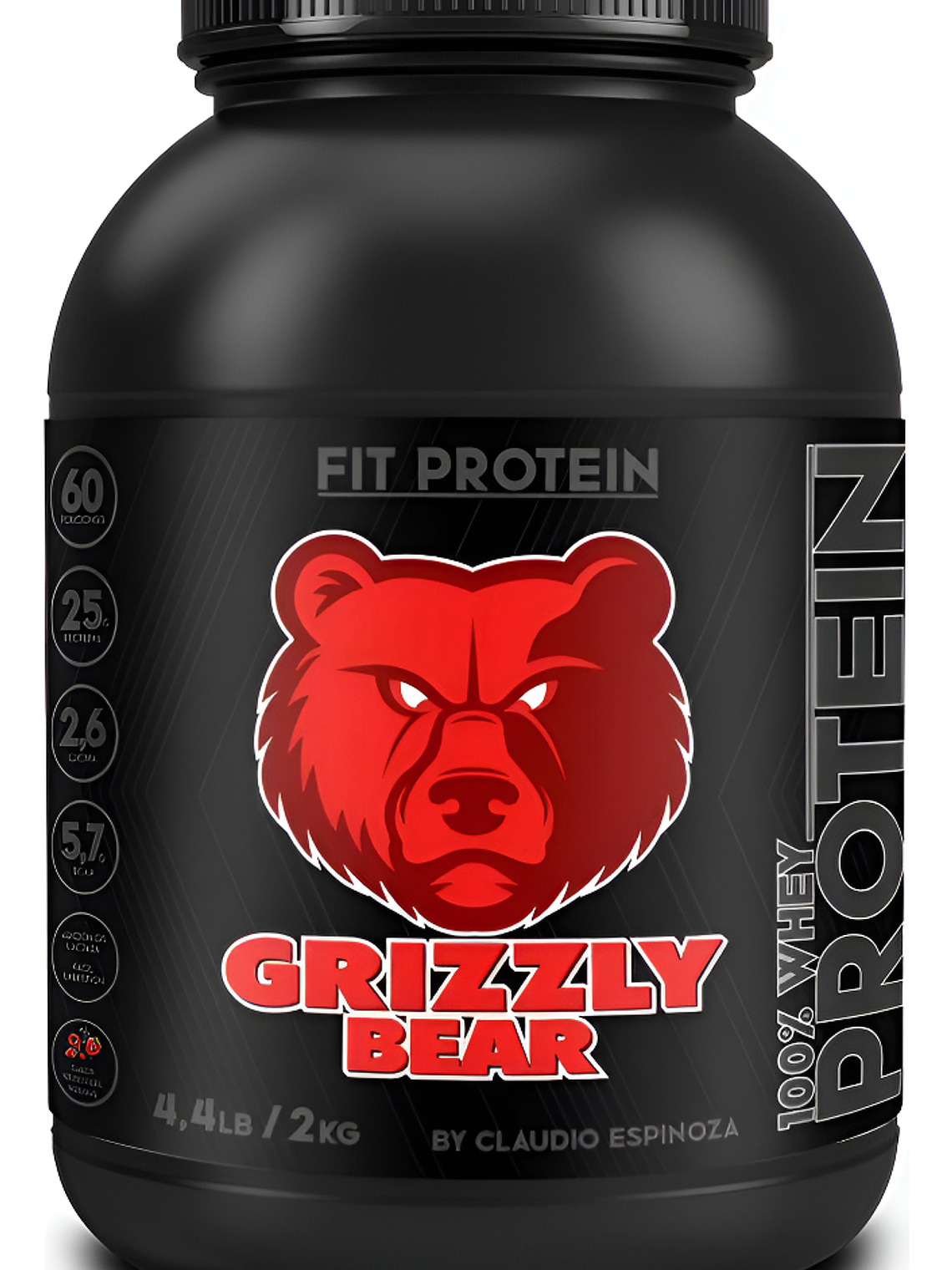 FIT PROTEIN 100% Whey - 4.4 lbs / 60 servicios, frutos rojos 1