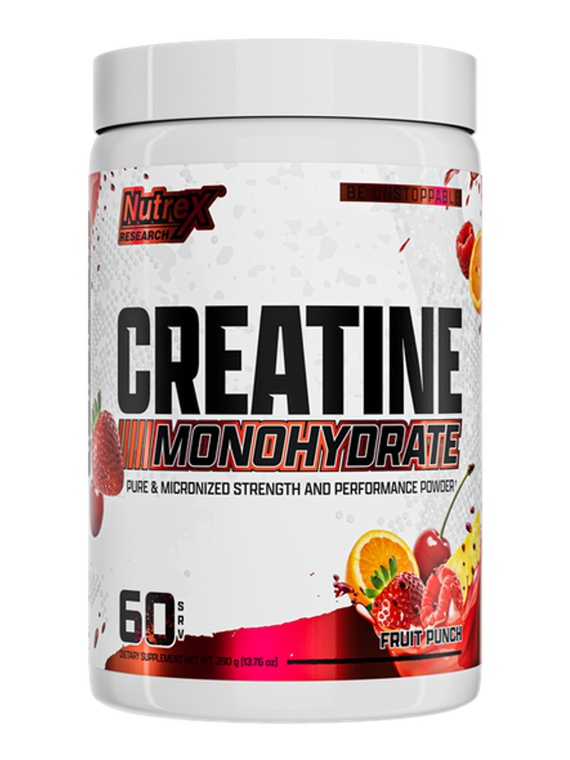 CREATINA Monohydrate - 390 grs / 60 servicios, fruit punch 1