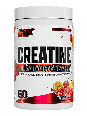 CREATINA Monohydrate - 390 grs / 60 servicios, fruit punch