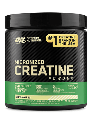 Creatina MICRONIZED Powder - 300 grs / 60 servicios, unflavored