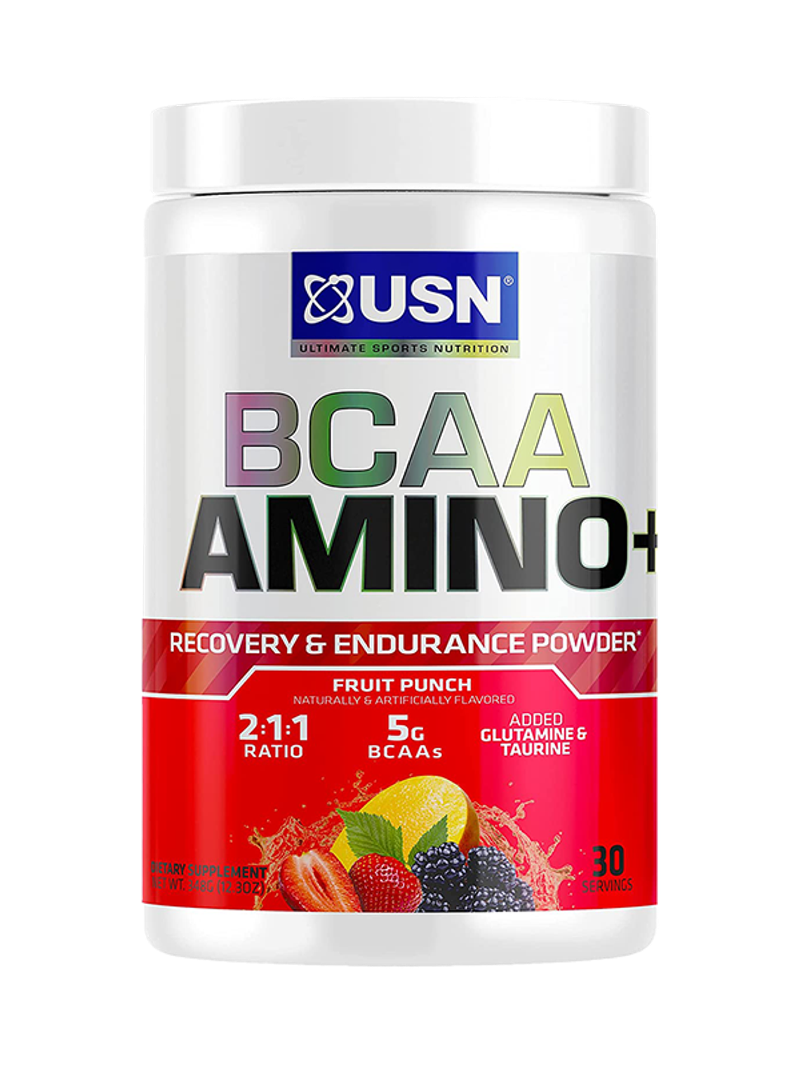 BCAA + AMINO Recovery & Endurance Powder - 273 grs / 30 servicios, fruit punch 1